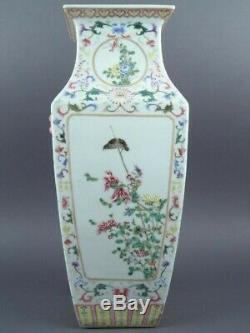 Beau Vieux Chinois Superbe Vase En Porcelaine Famille Rose Republic 19ème / 20ème # 2