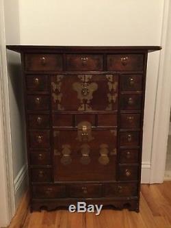 Calligraphie De Coffre D'armoire De Médecine Chinoise