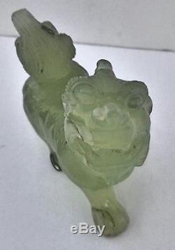 Chien Foo Chinois Jade Antique C / 1900