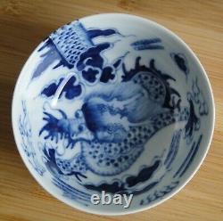 Chine Antique Dragon Porcelaine Blue Et White Ceramic Bowl Chine