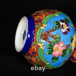 Chine Couleur Émail Handmade Exquisite Phoenix Vases 17738