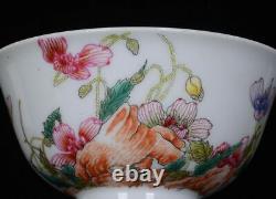 Chinen Émail Porcelaine Fait À La Main Exquise Fleurs Et Plantes Bols 61189