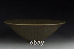 Chinese Antique Yaozhou Ware Porcelaine Bowl Avec Motif Fleur