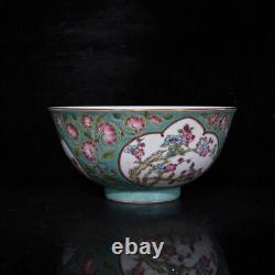 Chinese Enamel Porcelaine Qianlong An System Flowers & Plants Pattern Bowls