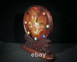 Chinese Rosewood Handmade Exquise Écran 17642