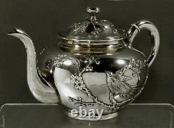 Chinois Export Silver Tea Set C1890 Zeewo