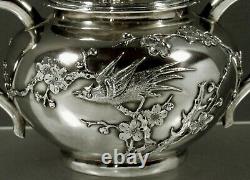 Chinois Export Silver Tea Set C1890 Zeewo