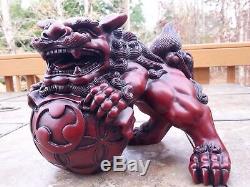 Chinois Feng Shui Chanceux Lion Foo Dogs Statue