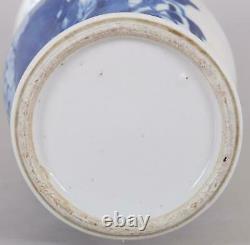 Chinois Porcelaine Bleu Vase Blanc Fine Birds In Tree Qing Dynasty 18/19c