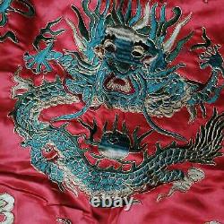 Chinois Qing Dynasty Collection De Cour Vêtements Empereur Broderie Dragon