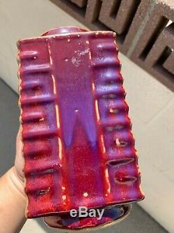 Domaine Old House Chinese Antique Yaobiang Glaze Rouge Violet Vase