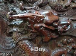 Écran Antique Sculpté À La Main De Palais Chinois
