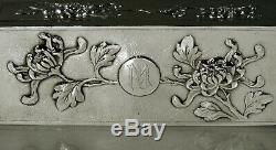 Export Argent Chinese Box C1890 Signé