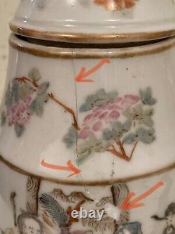 Exportation Chinoise Porcelaine Famille Rose Théière Marquée