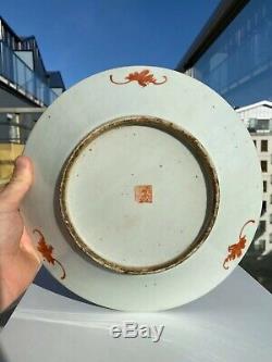 Extrêmement Rare Assiette Chinoise Et Soupière Cent Antique Porcelaine /