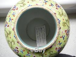 Famille Chinoise Importante Pr Rose Pots / Vases Et Marque Jiaqing 18e Période / 19thc