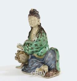 Figure De Licorne Bouddha Bouddha Kwan Guan Yin Chinois Début Du Xxe Siècle