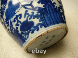 Important Pot En Porcelaine Chinoise Bleu Et Blanc Ming Wanli Marque & Période 17ec