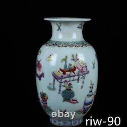 L'antiquité Chinoise La Dynastie Qing Pastel Bogu Modèle Une Paire Bouteille