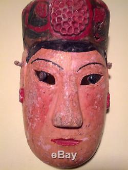 Masque Chinois Maonan Nuo Antique Utilisé Dans Les Danses Agricoles Ca1930s Sw Chine
