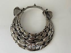 Miao Chinese Hill Tribe Collier Antique En Argent Collier