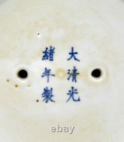 Paire De Fine Chinois Qing Guangxu Mk Famile Rose Bat Cloud Porcelain Flower Pot