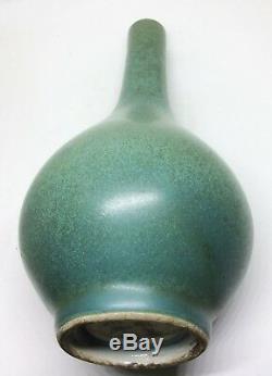 Paire De Vases Anciens En Porcelaine De Chine Ming, Glacés Bleus, Vase Dan Jiajing Marqué