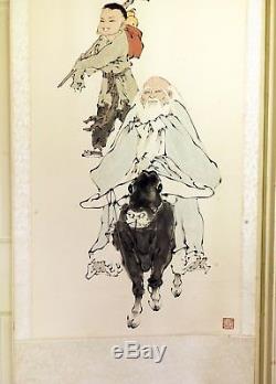 Peinture De Rouleau Chinoise Signée Par Fan Zeng