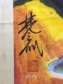 Peinture de rouleau chinois inhabituelle - portrait de beauté Lin Fengmian 002498