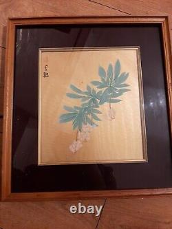 Peinture en soie antique chinoise avec signature