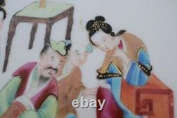 Plat Chinois Antique De Mandarine De Qing Dynastie De Qing