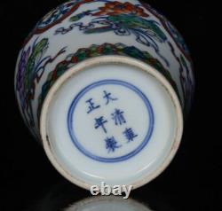 Porcelaine Chinoise Faite À La Main Exquise Fleurs Et Plantes Vases 57711