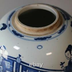 Pot De Gingembre Bleu Et Blanc Chinois, Kangxi (1662-1722)