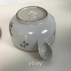 Rare Antique Porcelaine Chinoise Export 18ème Siècle Covered Bowl