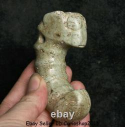 Rare Chinois Hong Shan Culture Vieux Jade Sculpté Dragon (pig Dragon) H 9.0 CM