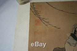 Rare Classique Et Peinture Chinoise Originale Sur Papier # 20140235