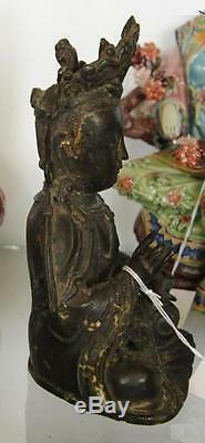 Statue Chinoise En Bronze De La Dynastie Des Bouddha Ming