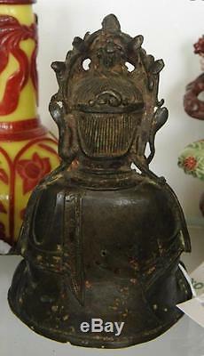 Statue Chinoise En Bronze De La Dynastie Des Bouddha Ming
