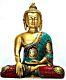 Statue De Bouddha Tibet Bronze Ancien Bouddhisme Tibétain Sakyamuni Chinois Sculpté Figurine