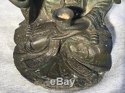 Statue En Bronze De Bouddha Chinois