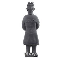 Statue de guerrier en terre cuite chinois antique de 40 ans pour pelouse, intérieur/extérieur. Prix de détail 212 $.