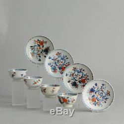 Tasse A Thé Antique En Porcelaine Chinoise 18 Qing Imari Bol Chine Ca 1730-1750 Qianlong