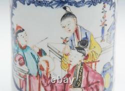 Tasse Figurative Chinoise Antique Qing Finement Peinte 18ème C