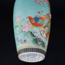 Une Paire De Vase En Porcelaine Précieux Précieux Chinois Marqués Yongzheng Ab106