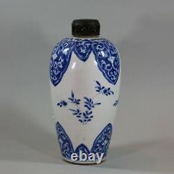Vase Ovoïde Bleu Et Blanc Chinois, Kangxi (1662-1722)