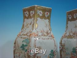 Vases Anciens Chinois Famille Rose, Époque Qianlong, 18ème Siècle
