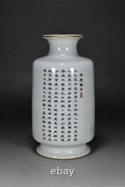 Vases en porcelaine pastel chinoise à motifs exquis faits main 55655