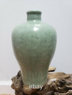 Vert Monochrome Glaze Vase En Porcelaine Chinoise