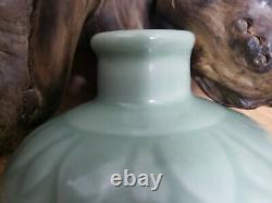 Vert Monochrome Glaze Vase En Porcelaine Chinoise