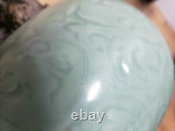 Vert Monochrome Glaze Vase En Porcelaine Chinoise